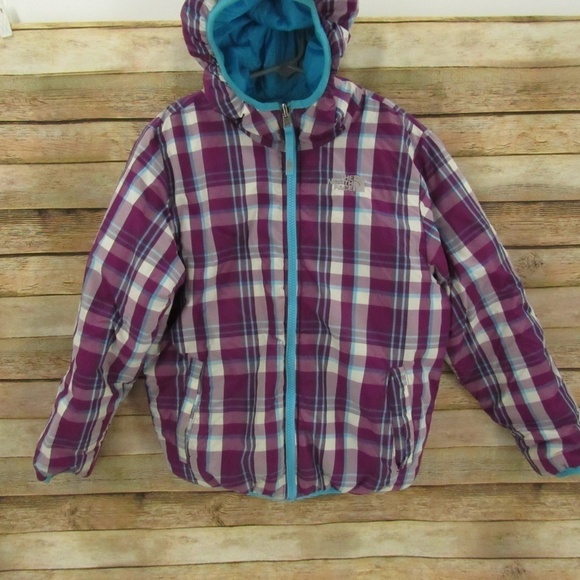 The North Face 550 Girl's Reversible Hooded Jacket - Picture 1 of 16